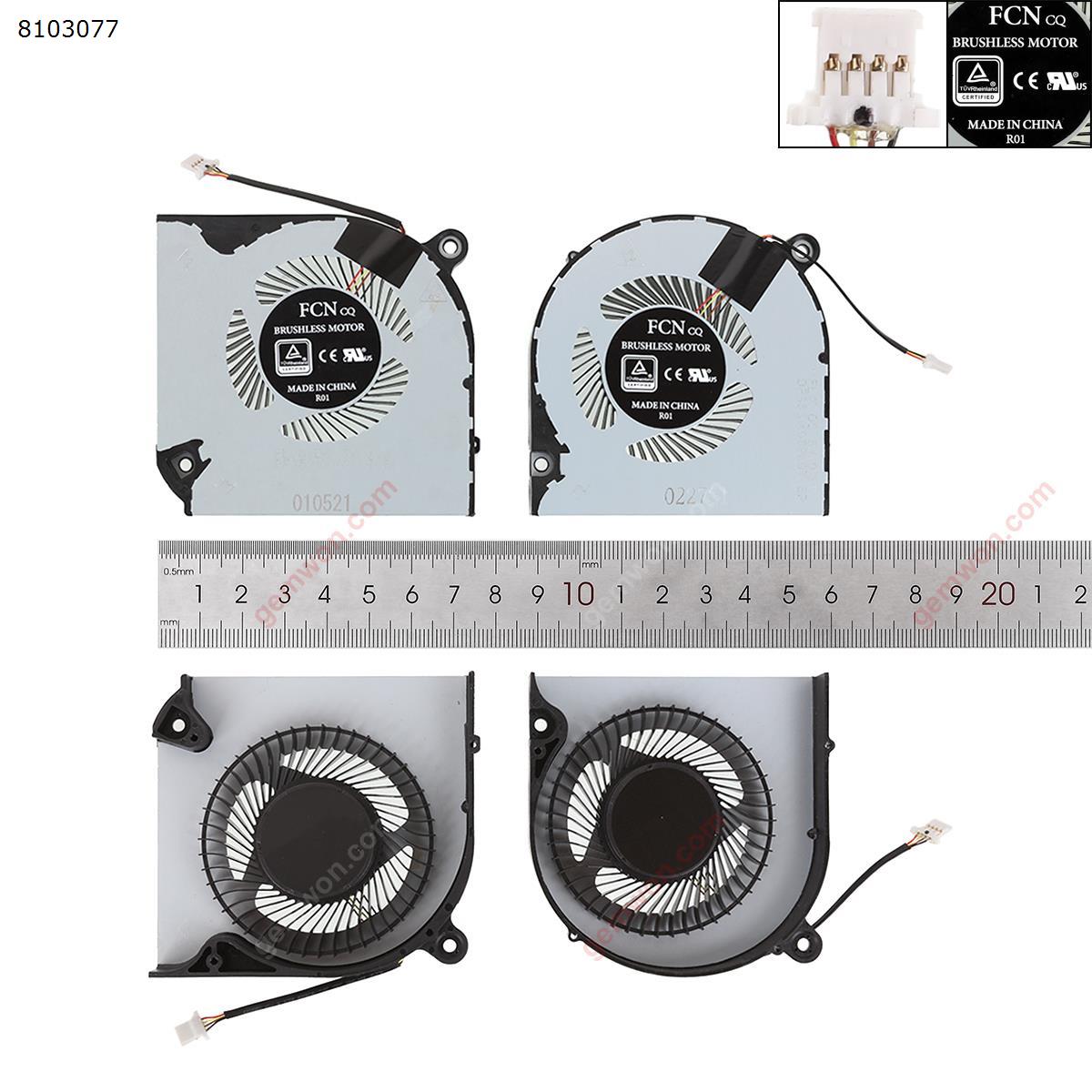 Picture of New Replacement CPU Cooling Fan For ACER  AN517-51 AN715-51  L+R（Original） N/A Layout