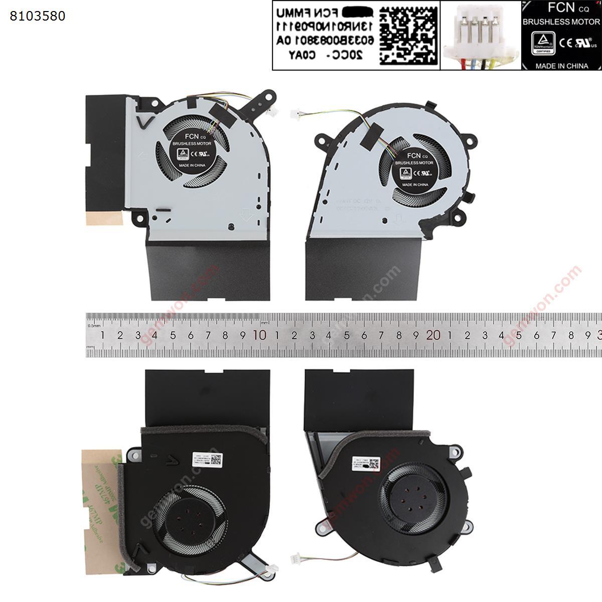 Picture of New Replacement CPU Cooling Fan For  ASUS ROG Strix g731 g531gw g512lv G712 G542L 12V（L+R，Original） N/A Layout