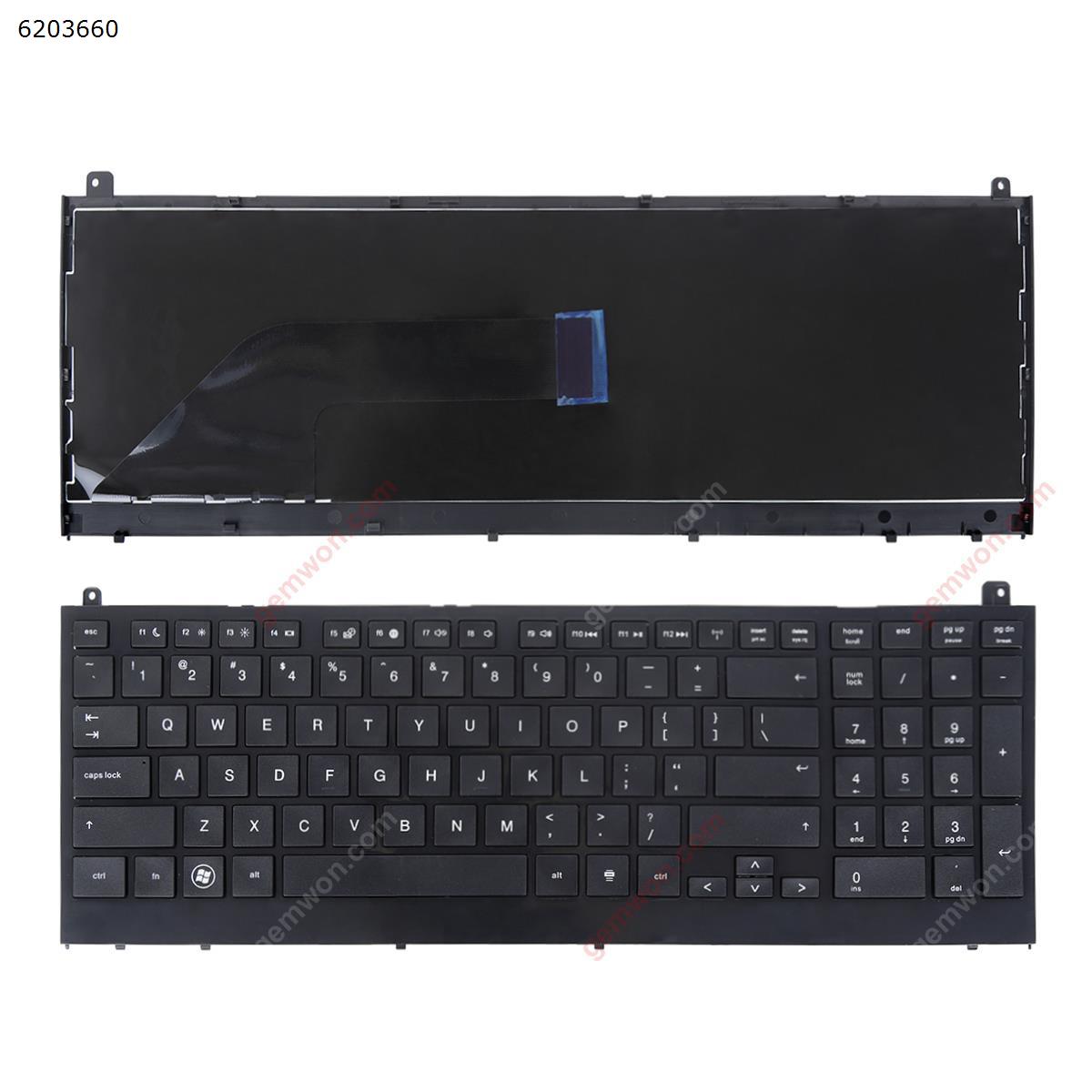 Picture of New Replacement Laptop Keyboard For HP PROBOOK 4520S BLACK FRAME BLACK (OEM) US Layout