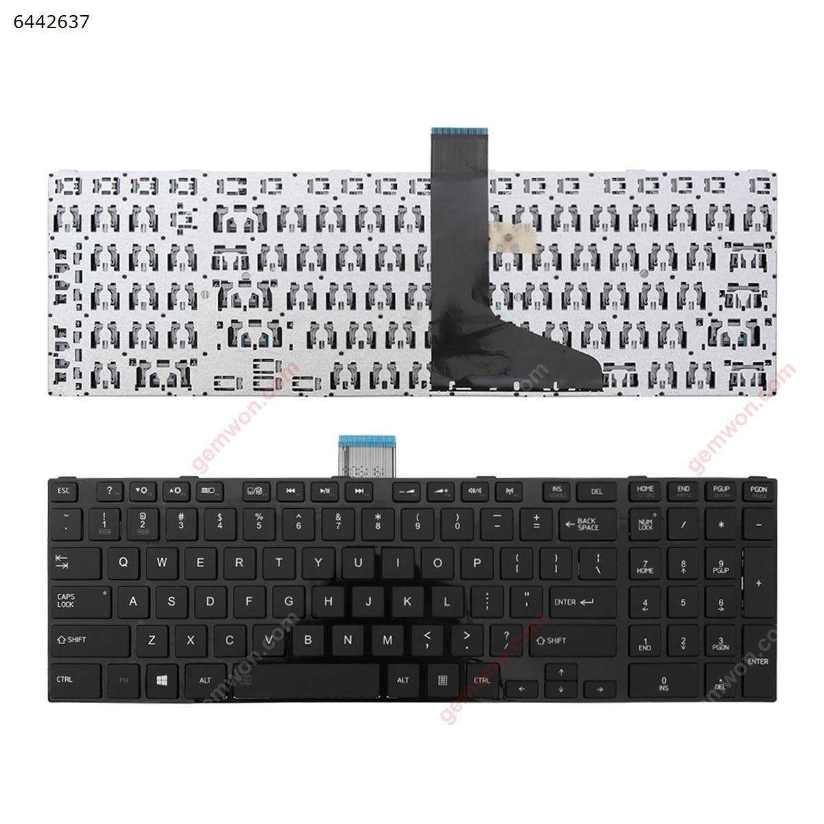 Picture of New Replacement Laptop Keyboard For TOSHIBA L850 GLOSSY FRAME BLACk(wihtout  foil ,For Win8) US Layout