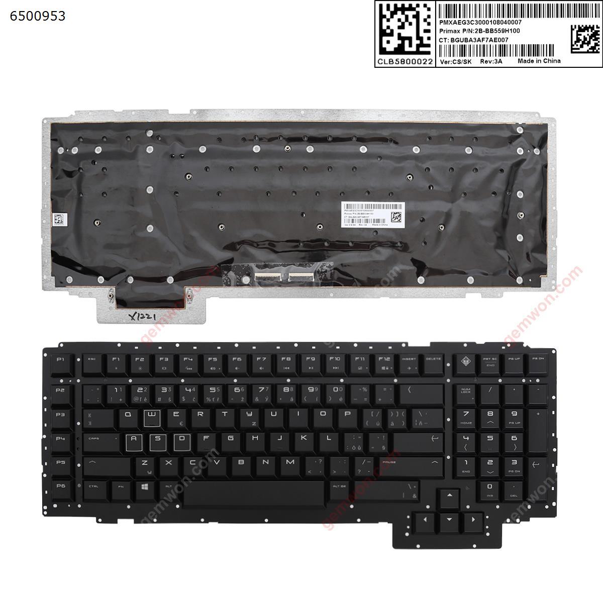 Picture of New Replacement Laptop Keyboard For HP 17-AP  BLACK (Without FRAME ） Other Language Layout
