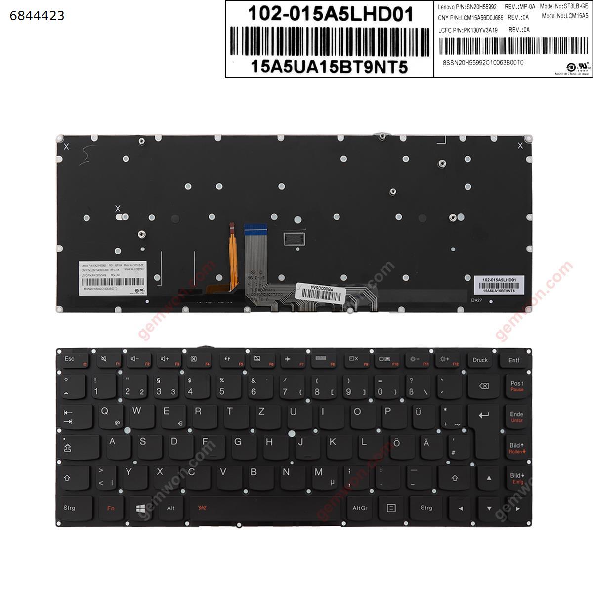Picture of New Replacement Laptop Keyboard For Lenovo Yoga 4 Pro Yoga 900-13ISK 900-13ISK2 BLACK (Backlit,Win8) Gr Layout