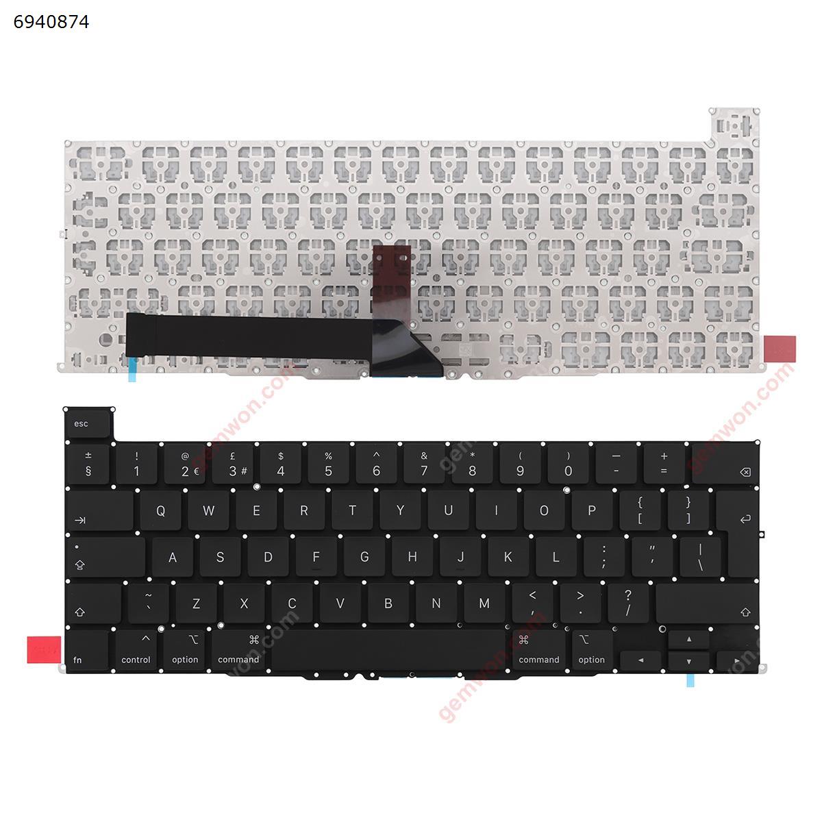 Picture of New Replacement Laptop Keyboard For APPLE Macbook Pro A2141 BLACK(without Backlit) Uk Layout