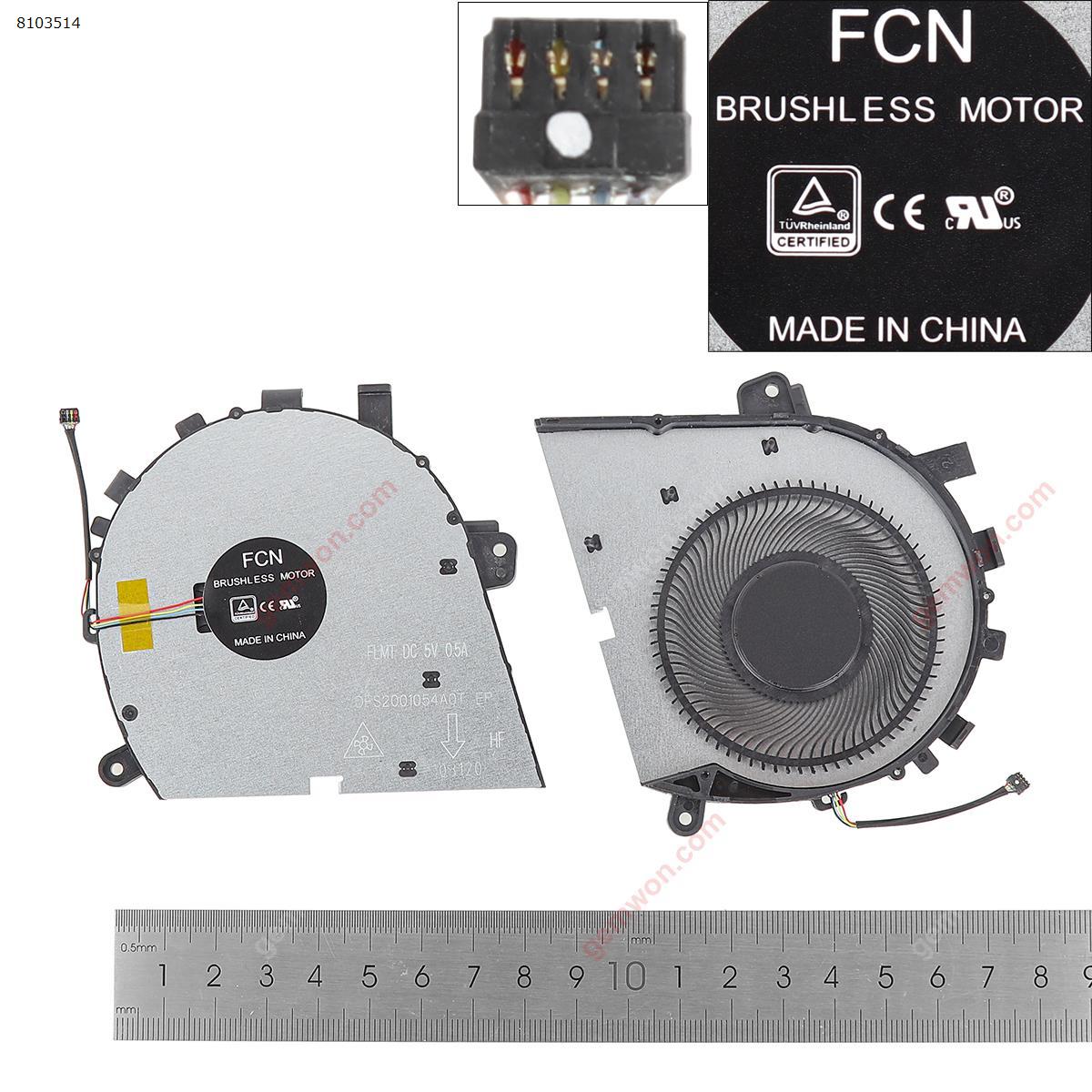 Picture of New Replacement CPU Cooling Fan For LENOVO YOGA C740-14IML 5V（Original） N/A Layout