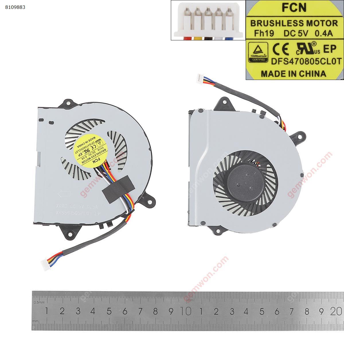 Picture of New Replacement CPU Cooling Fan For Lenovo Ideapad 300-14ISK 300-15ISK（High Copy） N/A Layout