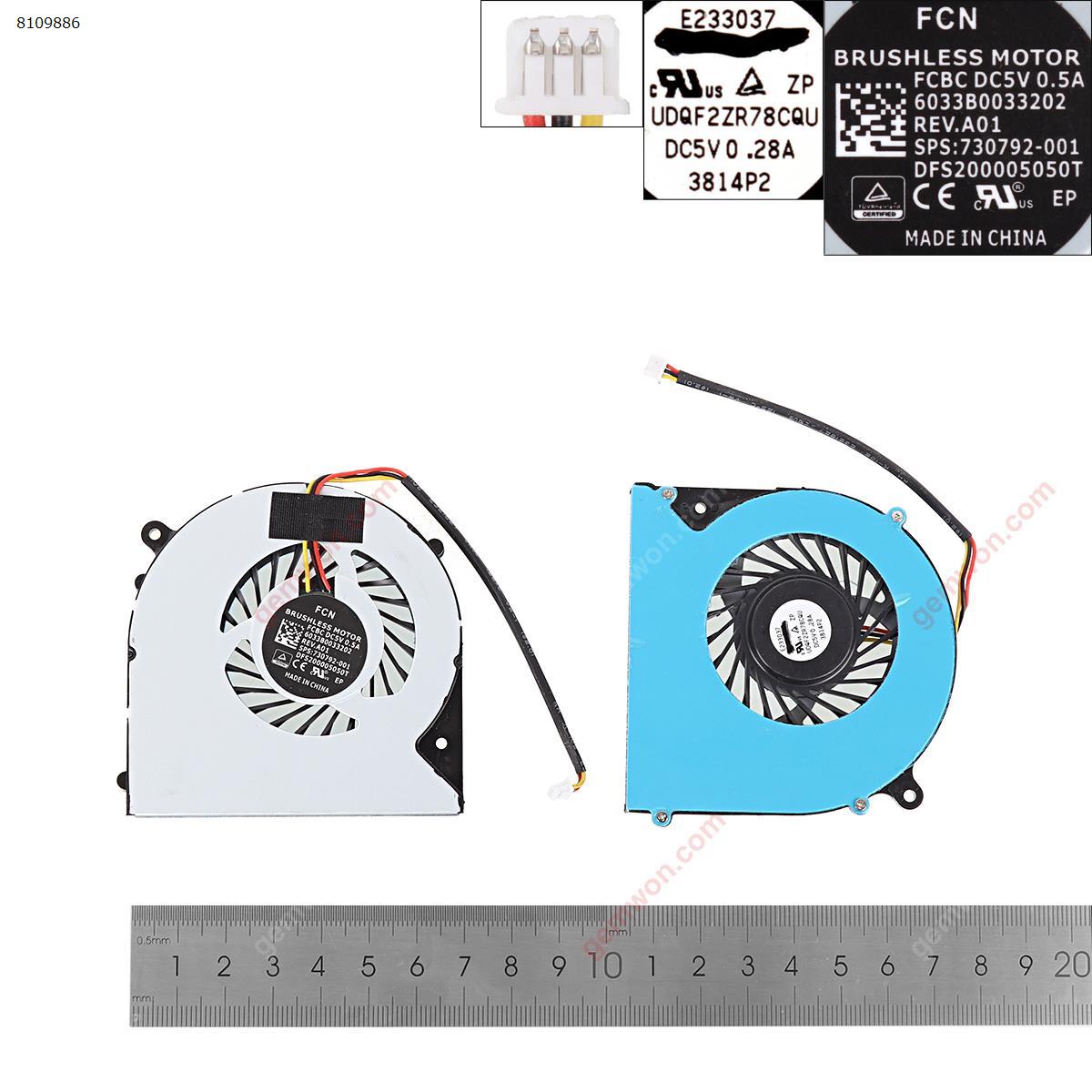 Picture of New Replacement CPU Cooling Fan For CLEVO 6-31-N5502-102 F57-D1 F57-D1C F57-D1T FH22 DFS551205WQ0T（High Copy） N/A Layout
