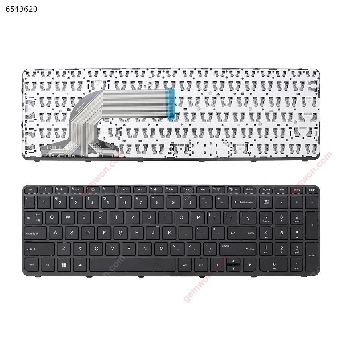 Picture of New Replacement Laptop Keyboard For HP Pavilion 15-e 15-n 250 G3 255 G3 256 G3 BLACK(Win8)OEM US Layout