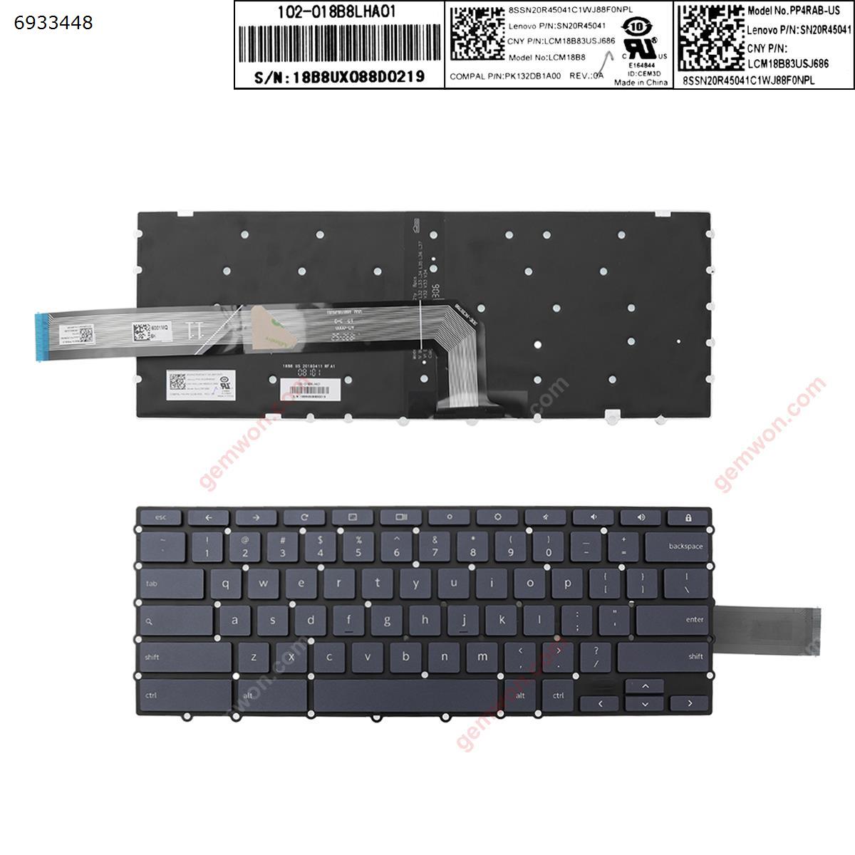 Picture of New Replacement Laptop Keyboard For Lenovo chromebook  s330   GRAY (Backlit,Without FRAME,WIN8) US Layout
