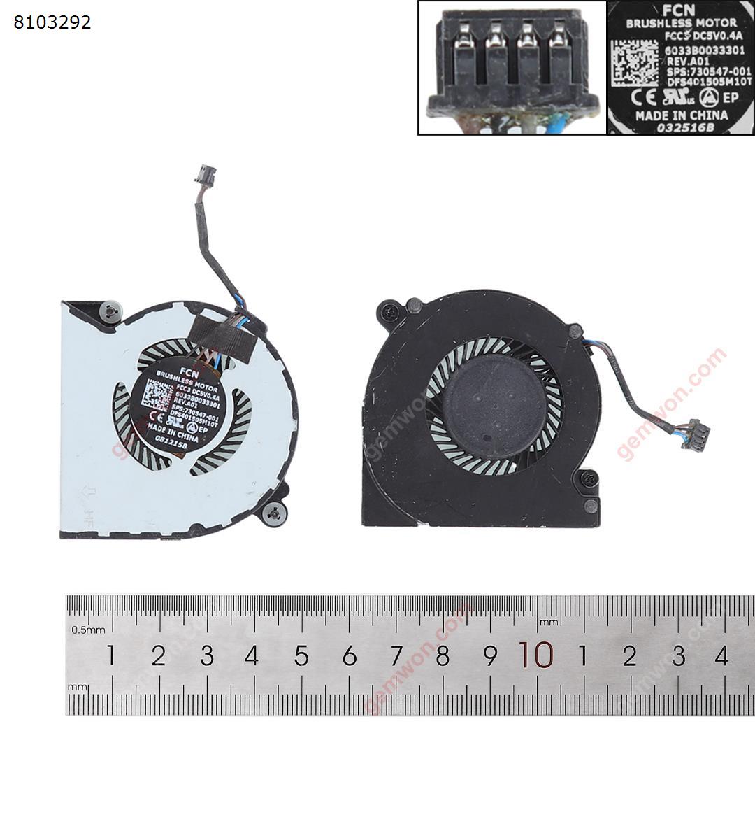 Picture of New Replacement CPU Cooling Fan For HP Elitebook 720 820 G1 820 G2(Original，90% new) 730547-001 780895-001 DFS401505M10T Layout