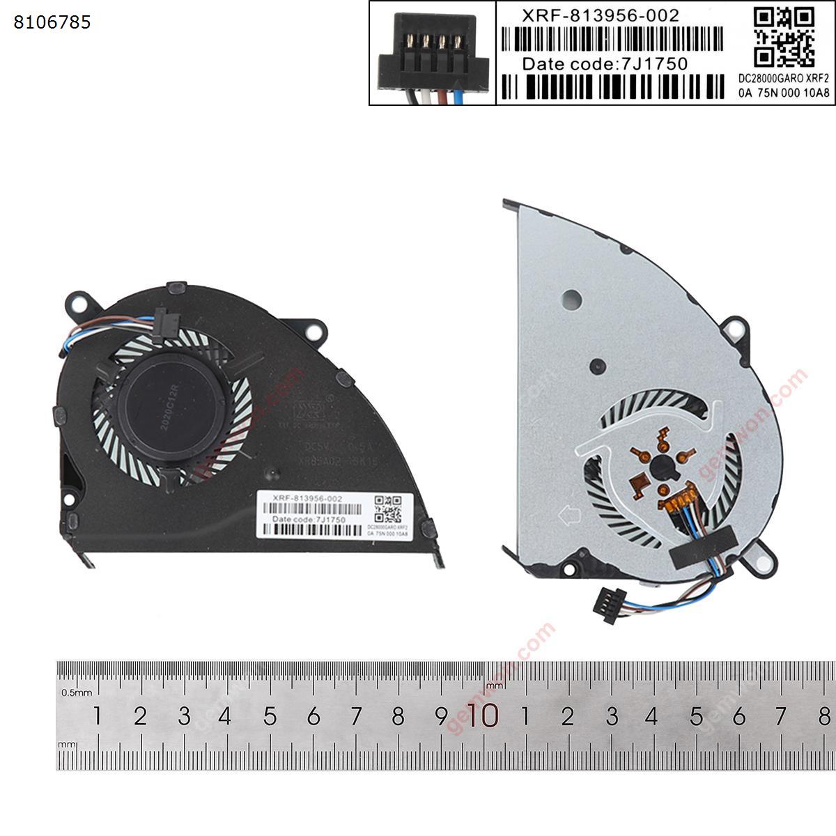 Picture of New Replacement CPU Cooling Fan For HP Pavilion 14-ce1004tx/1005tx/1006tx For Integrated graphics (High Copy） N/A Layout