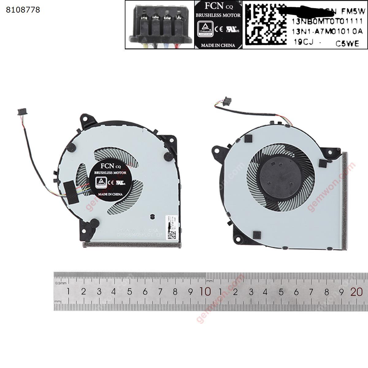 Picture of New Replacement CPU Cooling Fan For ASUS X409U X509U X409F X509F FL8700D FL8700（Original） DFS561405PLOT Layout