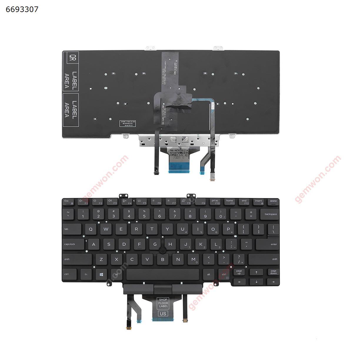 Picture of New Replacement Laptop Keyboard For DELL  Latitude 5400 5401 5410   BLACK (Backlit,With Point stick,For Win8) US Layout