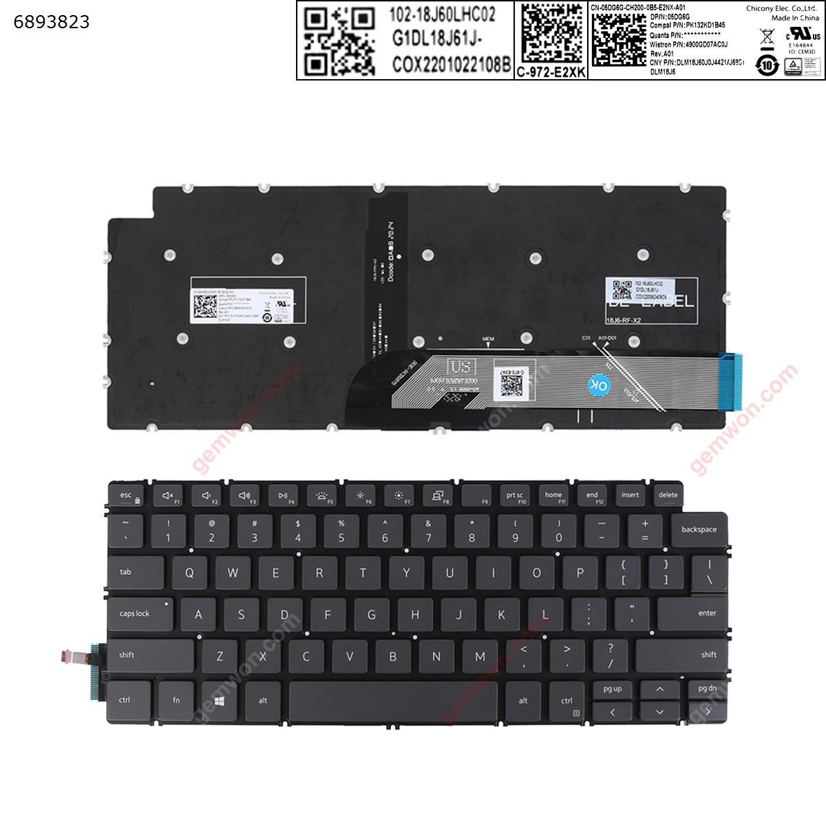 Picture of New Replacement Laptop Keyboard For Dell  Inspiron 14-7490  13 5390 5391 7391  7491 5493 5498  GRAY   ( without FRAME ， Backlit , win8  ) US Layout