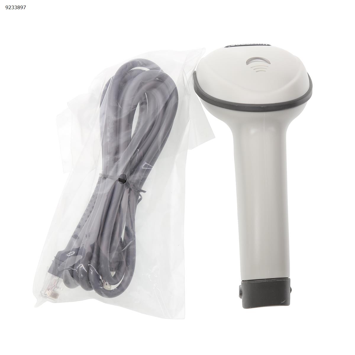 Picture of MJ-4209 Laser Scanner Barcode Scanner Support USB/KB/Serial (White)