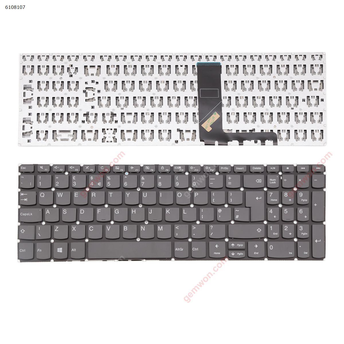 Picture of New Replacement Laptop Keyboard For Lenovo  IdeaPad 720s 720s-15 720s-15isk 720s-15ikb GRAY ( Without FRAME，Big Enter WIN8 ） Uk Layout