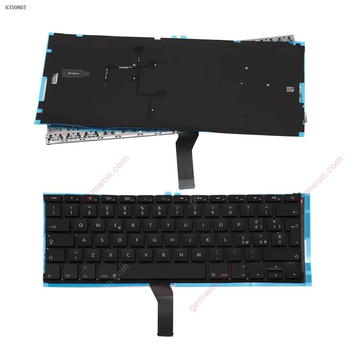 Picture of New Replacement Laptop Keyboard For APPLE Macbook Air A1369 A1466 MC965 MC966 MC503 MC504 13" BLACK For 2011-2015(With Backlit Board) IT Layout