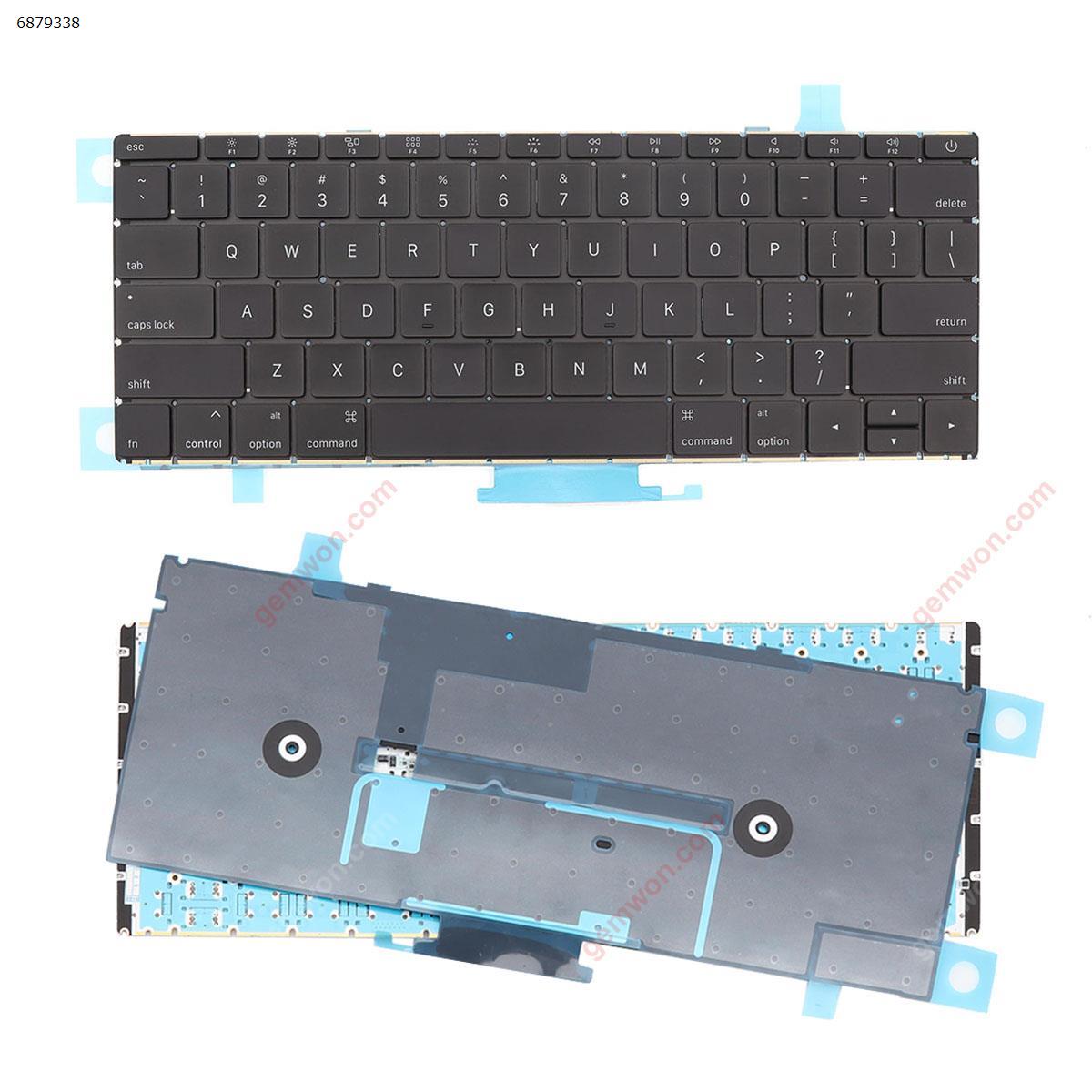 Picture of New Replacement Laptop Keyboard For Apple MacBook Core M 2015 12" A1534 BLACK (With Backlit Board,Without Foil) US Layout