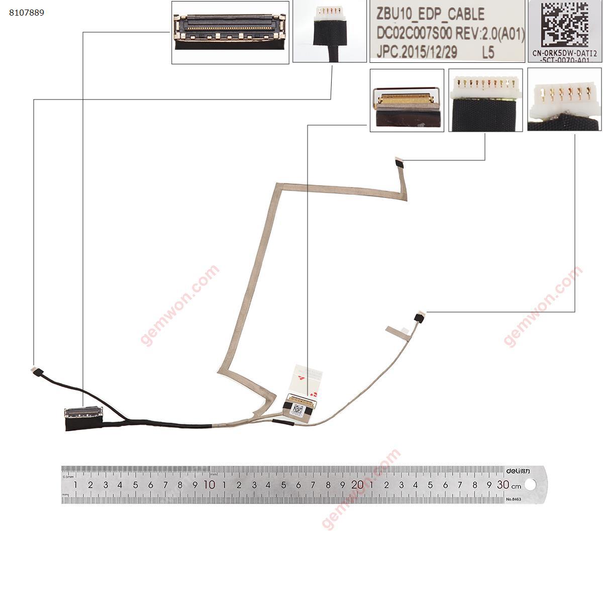Picture of New LCD Display Screen Cable Replacement  For Dell Latitude E7450 E7440 ,Without touch