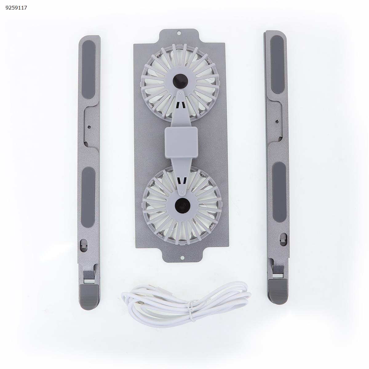 Picture of Laptop stand desktop increased bracket aluminum alloy air-cooled radiator foldable portable support base Deep hole gray