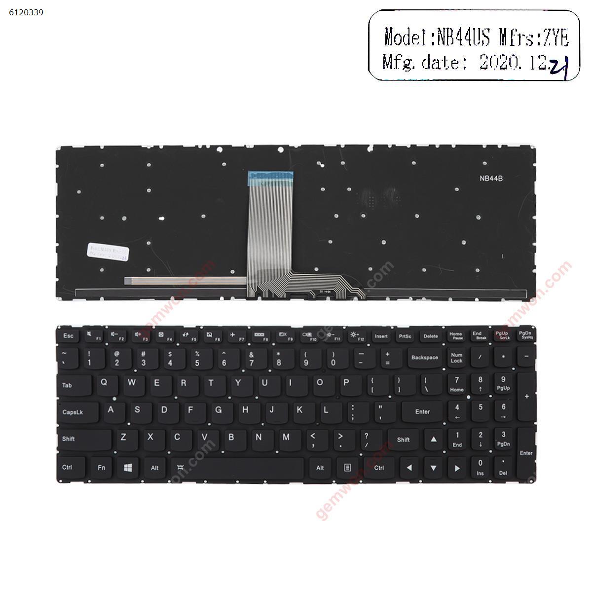 Picture of New Replacement Laptop Keyboard For Lenovo IdeaPad yoga 700-15ISK BLACK win8 (Without FRAME，Backlit) OEM US Layout