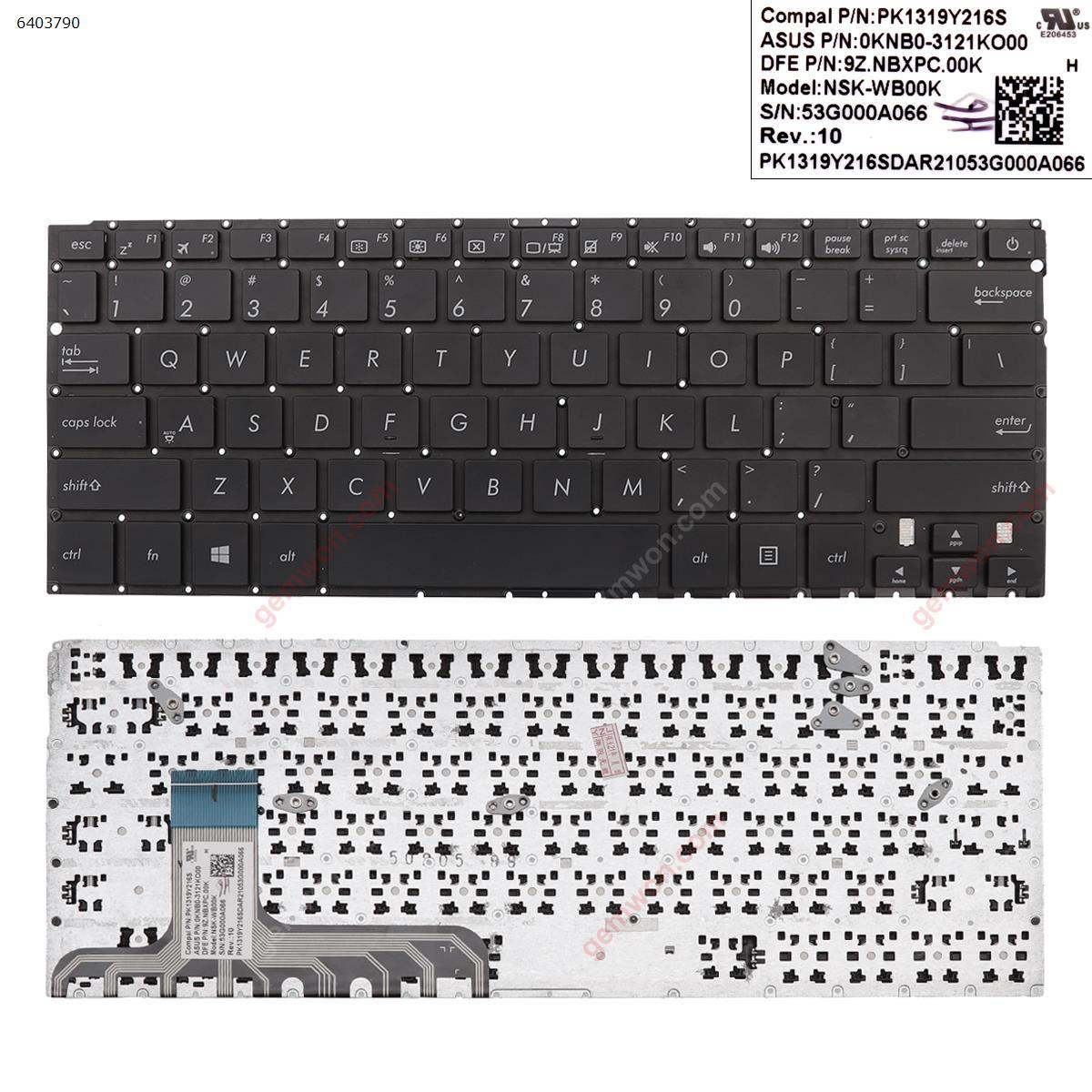 Picture of New Replacement Laptop Keyboard For Asus UX305CA   UX305FA  BLACK (Without FRAME ,WIN8) US Layout