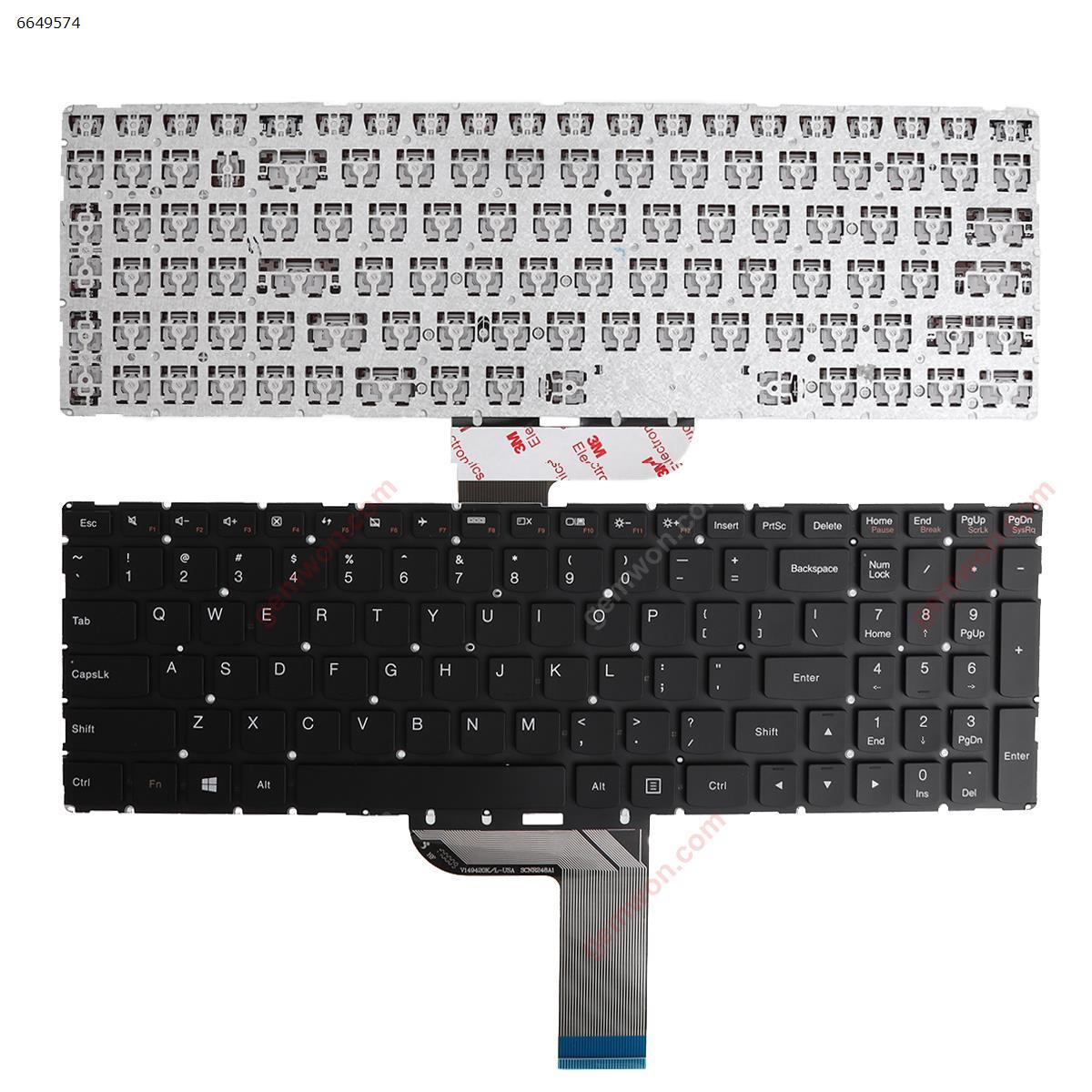 Picture of New Replacement Laptop Keyboard For Lenovo IdeaPad yoga 700-15ISK BLACK win8 (Without FRAME) US Layout