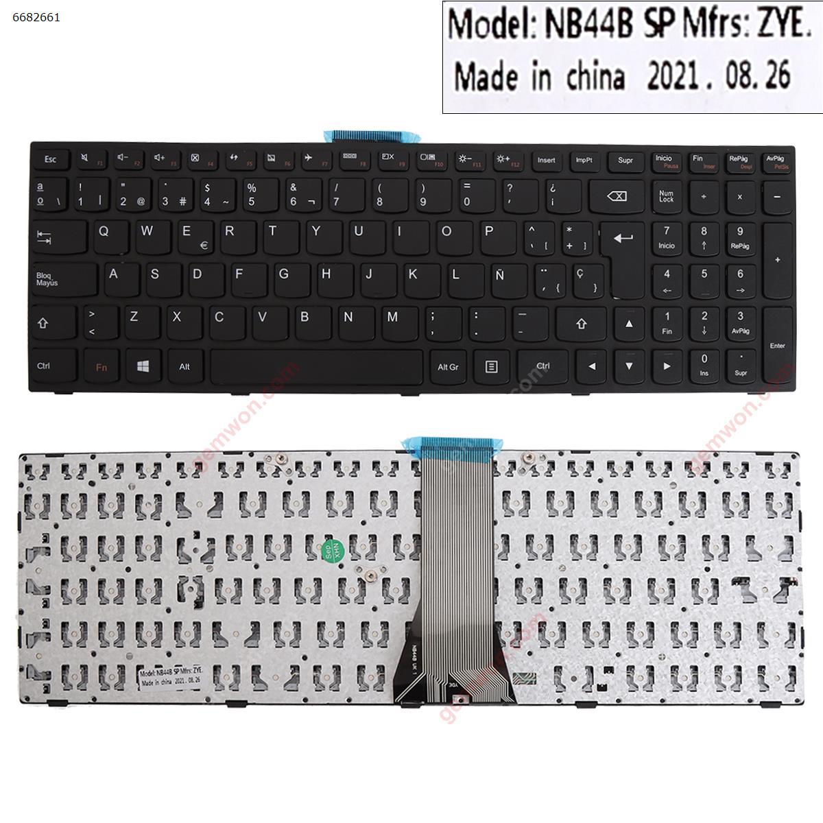 Picture of New Replacement Laptop Keyboard For LENOVO G50-70 BLACK FRAME BLACK(Without  foil,For Win8)OEM SP Layout