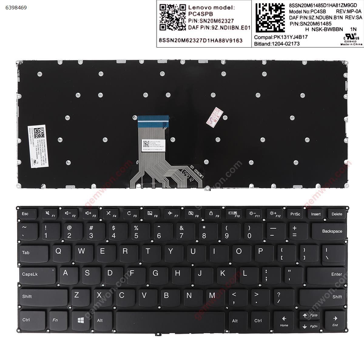 Picture of New Replacement Laptop Keyboard For LENOVO ideapad Y700-14ISK Y700-14 BLACK   WIN8 US Layout