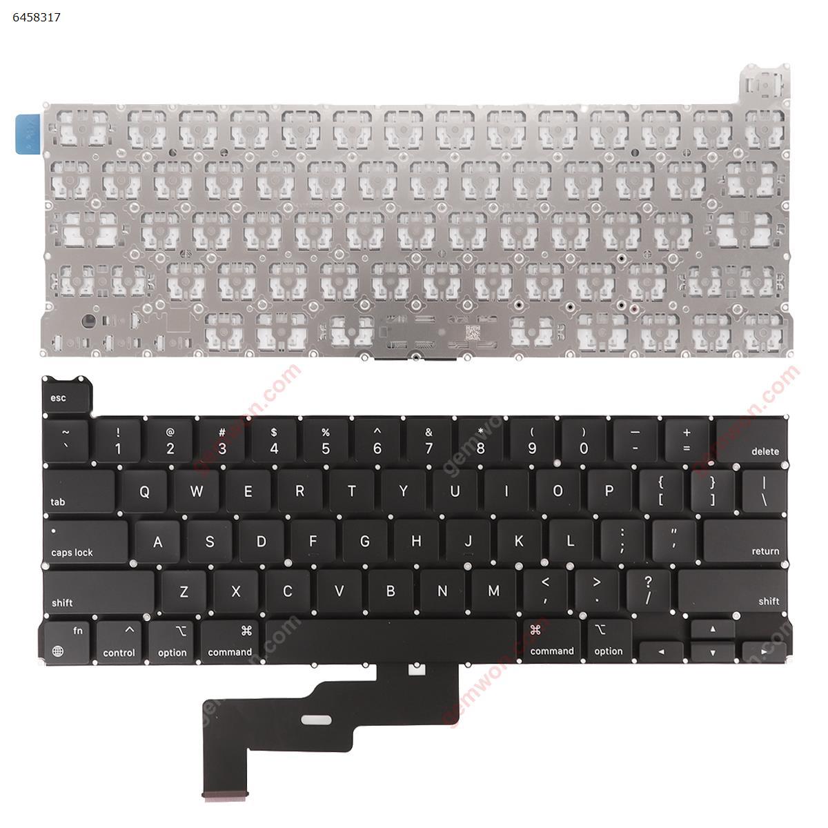 Picture of New Replacement Laptop Keyboard For APPLE Macbook Pro A2338  BLACK (without Backlit) US Layout
