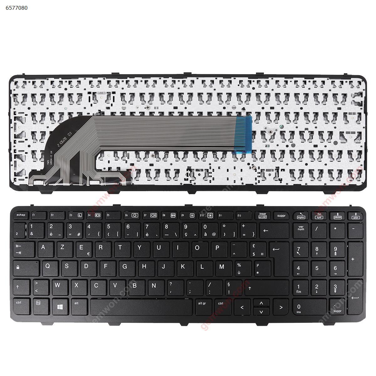 Picture of New Replacement Laptop Keyboard For HP ProBook 450 G0 450 G1 455 G1 BLACK FRAME BLACK，OEM FR Layout
