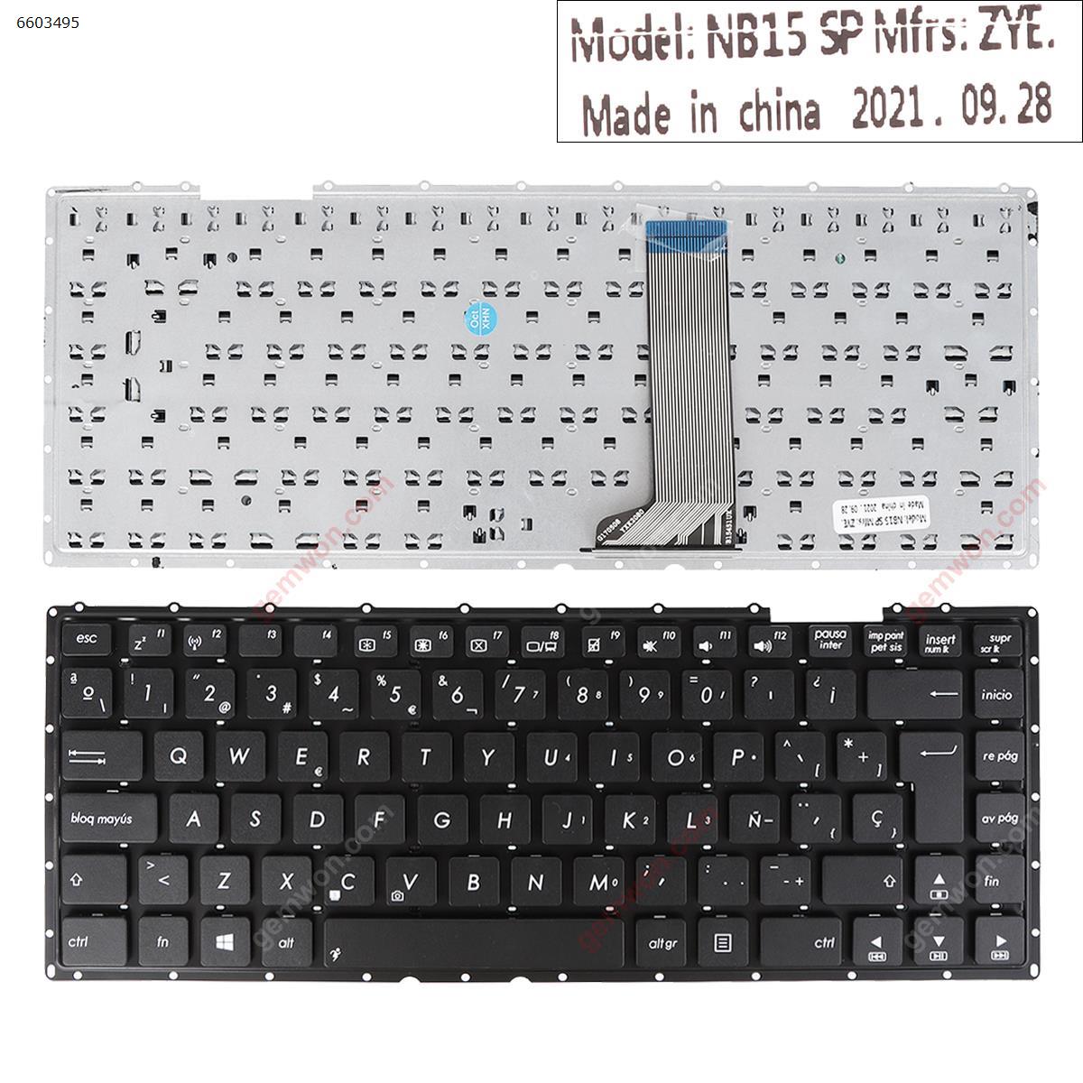 Picture of New Replacement Laptop Keyboard For ASUS X451 BLACK(For Win8) SP Layout