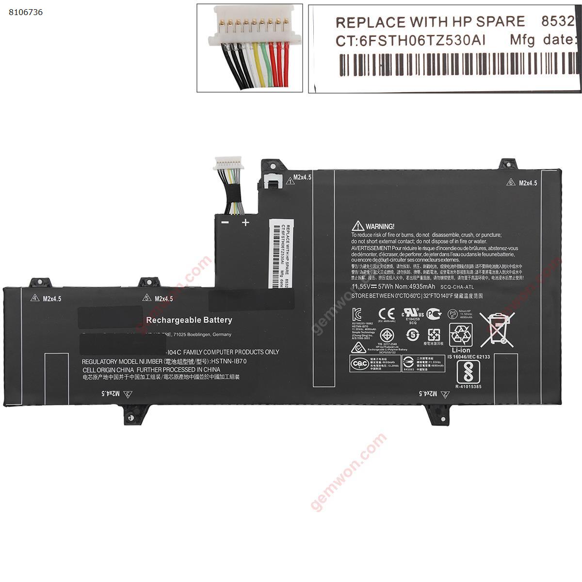 Picture of Suitable for HP HP 863167-171 1GY31PA, HSTNN-IB7O OM03XL notebook battery
