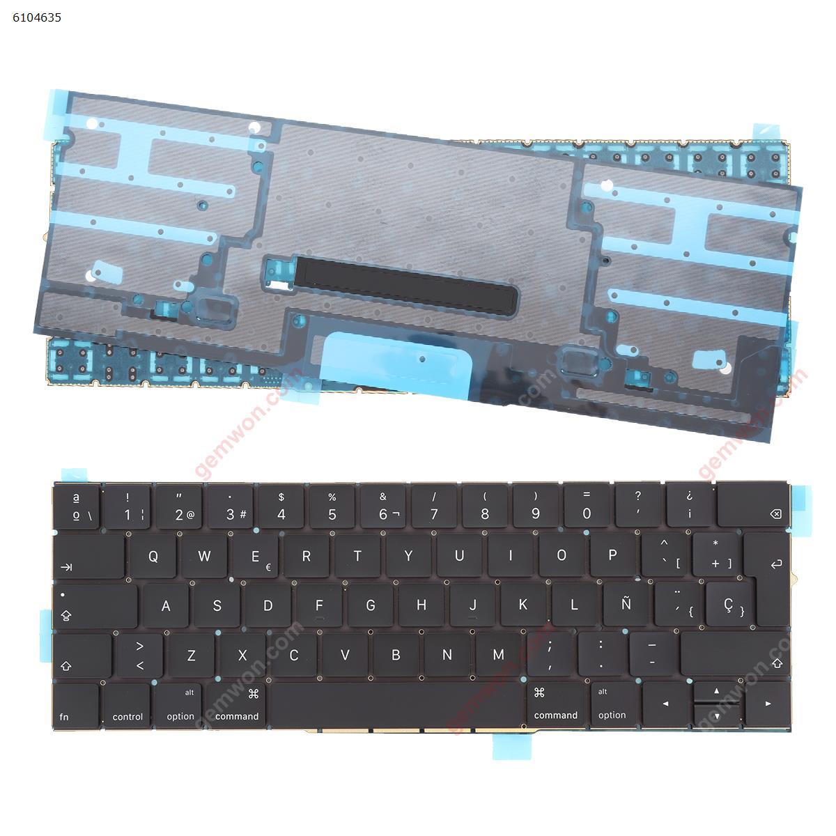 Picture of New Replacement Laptop Keyboard For Apple MacBook Pro A1707 15" Black  (With Backlit Board) SP Layout