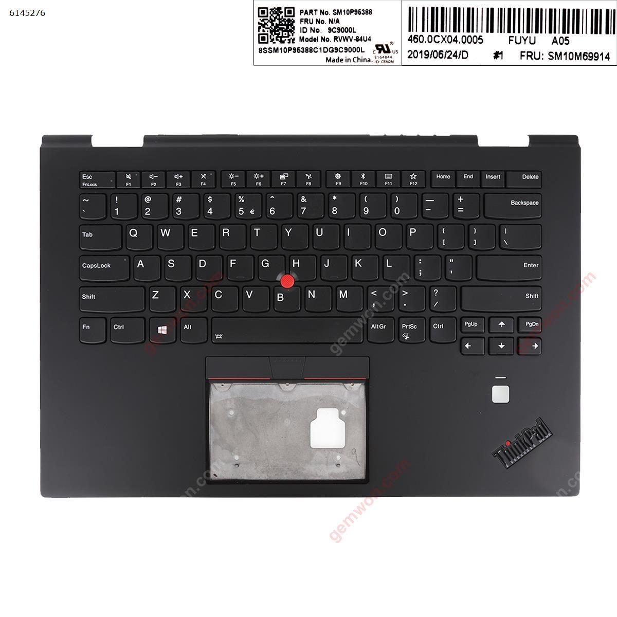 Picture of New Replacement Laptop Keyboard For Lenovo ThinkPad Carbon X1 yoga 2017 Gen 2 Upper Palmrest Case Without touch US Layout