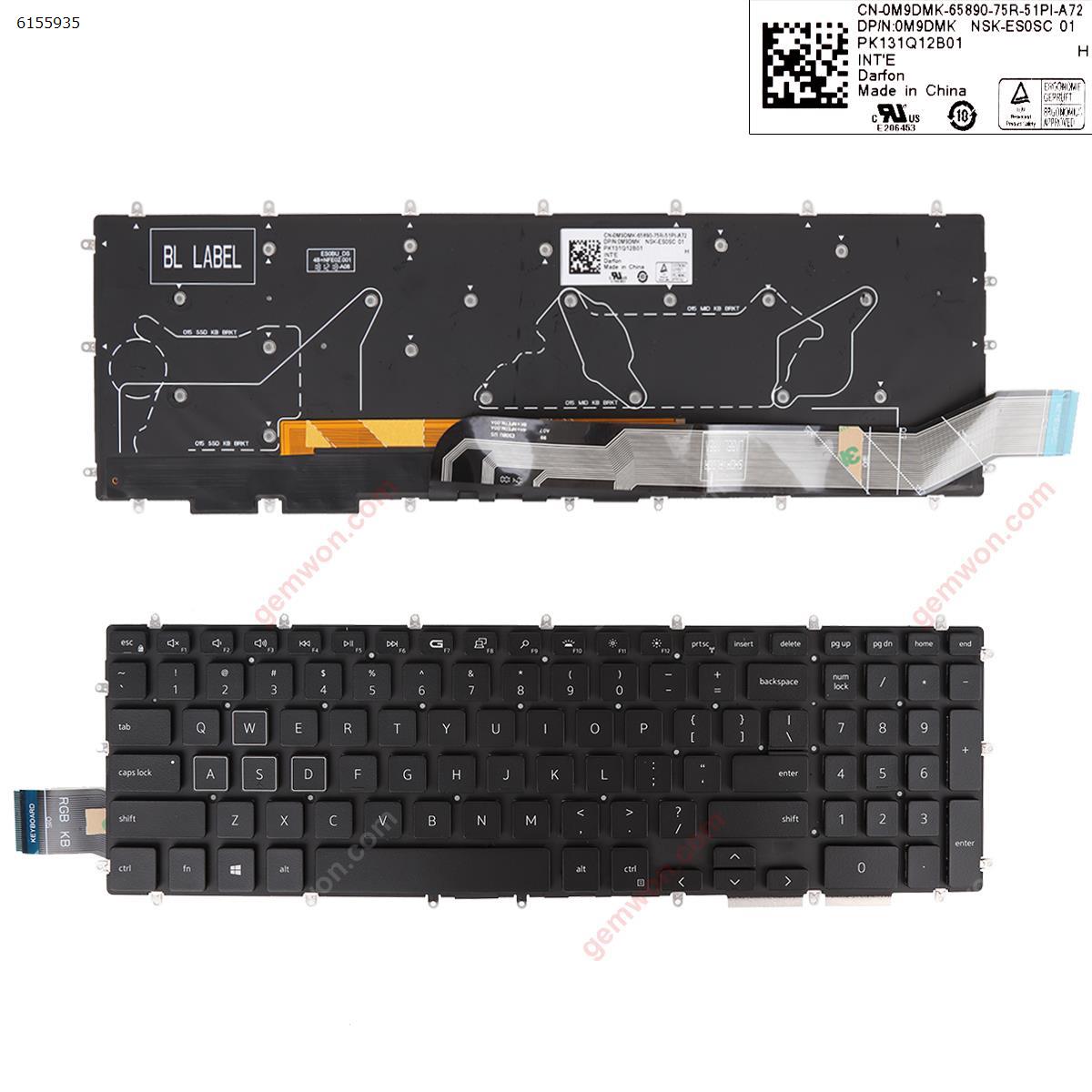 Picture of New Replacement Laptop Keyboard For DELL Latitude 3500 3590 Vostro 5568 7570 7580 BLACK (Full Colorful Backlit,WIN8) US Layout