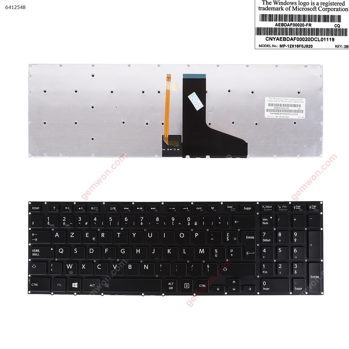 Picture of New Replacement Laptop Keyboard For TOSHIBA Satellite P50-A P50T-A P55-A P55T-A BLACK  ( Blacklit  ) FR Layout