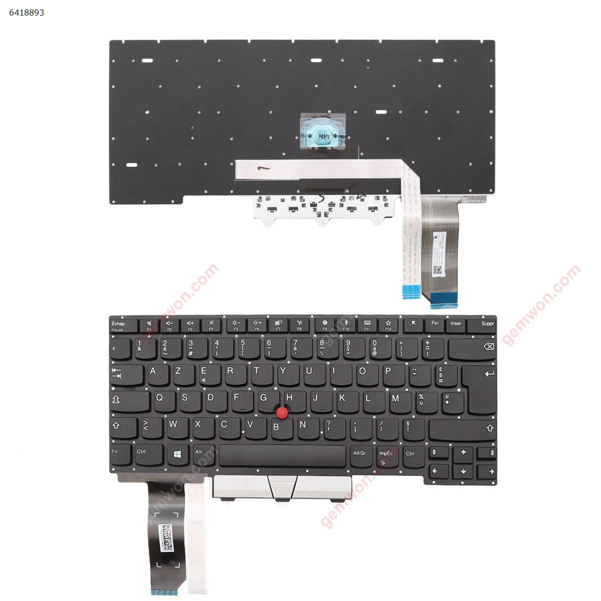 Picture of New Replacement Laptop Keyboard For Lenovo Thinkpad E14 Gen 1 2020  Type 20RA 20RB (With Point Stick For Win8) FR Layout