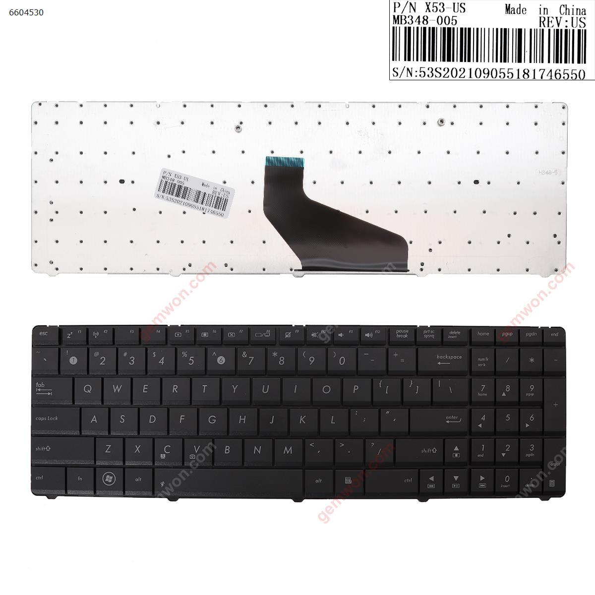Picture of New Replacement Laptop Keyboard For ASUS K53TA BLACK OEM US Layout