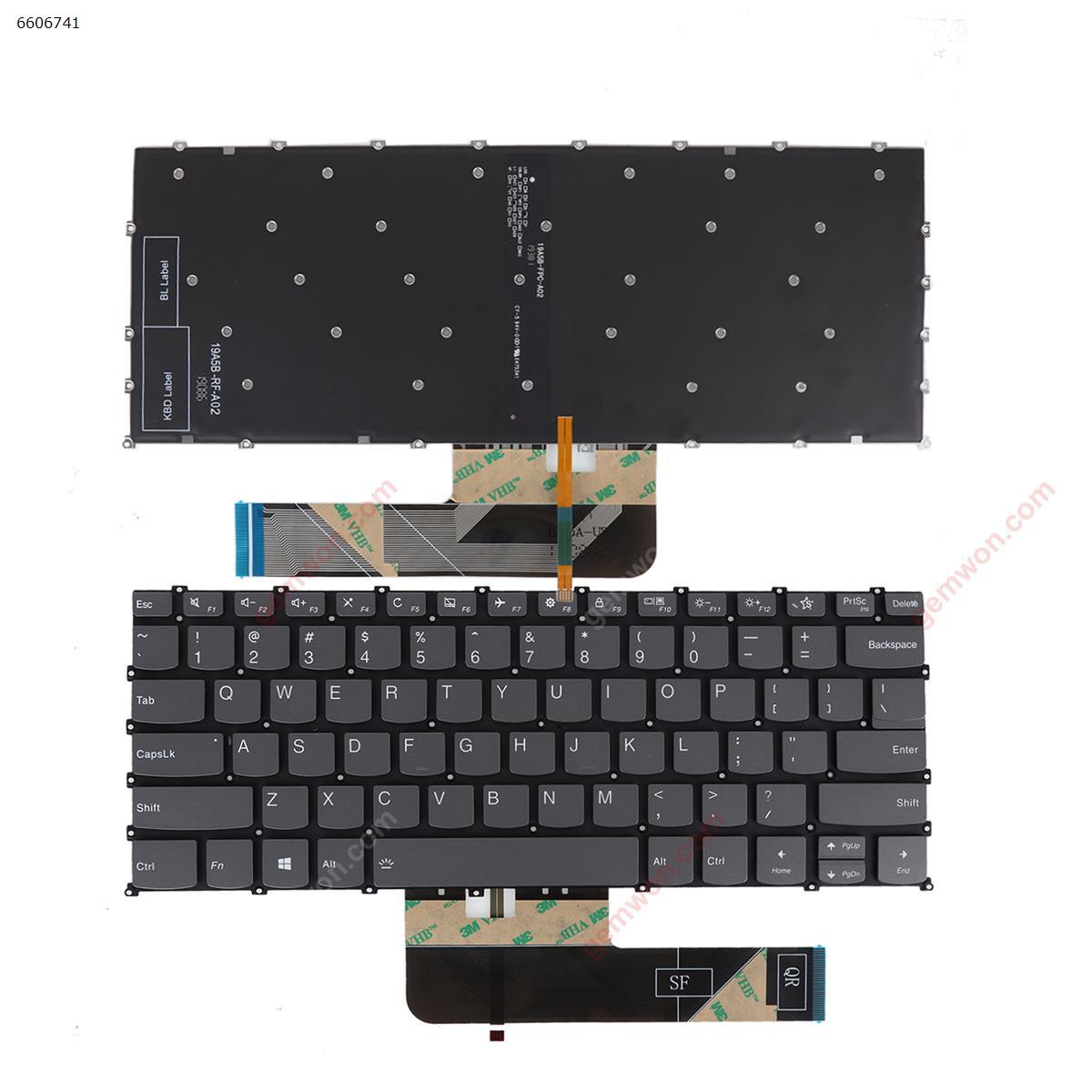 Picture of New Replacement Laptop Keyboard For LENOVO IdeaPad S340-13IML GRAY （Backlit WIN8） US Layout