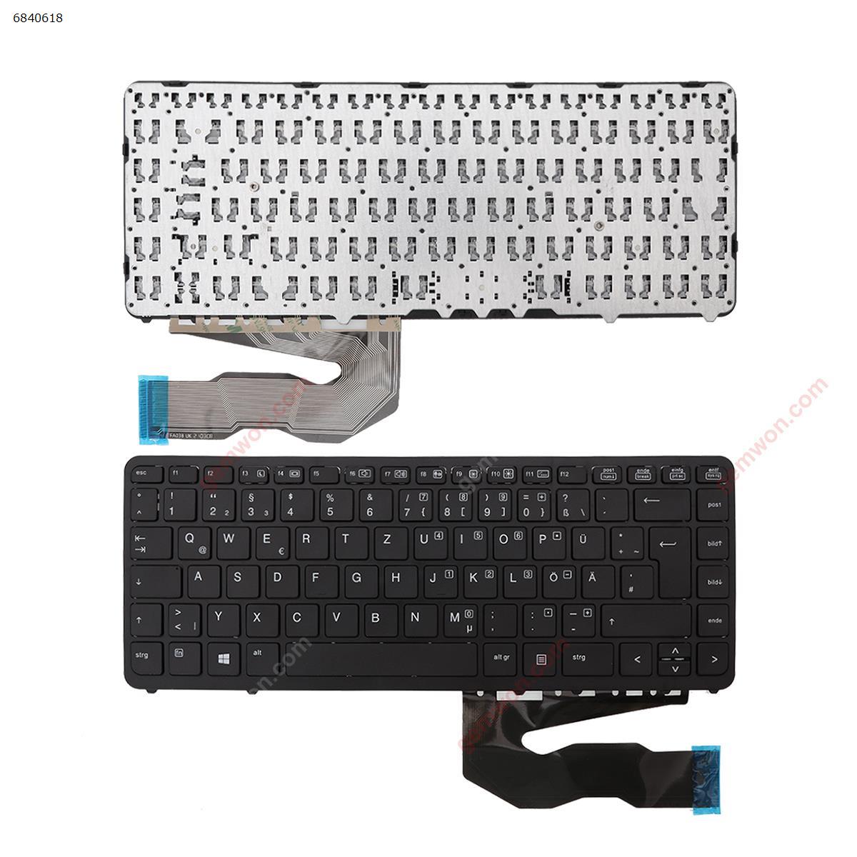 Picture of New Replacement Laptop Keyboard For HP EliteBook 840 G1 850 G1 BLACK FRAME BLACK (,without  point,Win8)OEM GR Layout