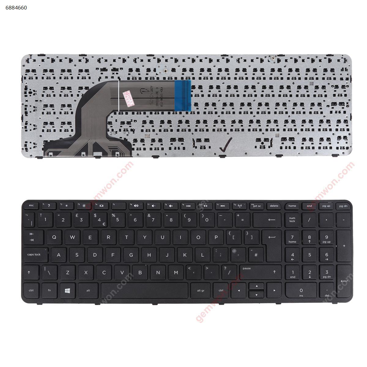Picture of New Replacement Laptop Keyboard For HP 350 G1 355 G2  ( BLACK FRAME BLACK ,Win8) Uk Layout