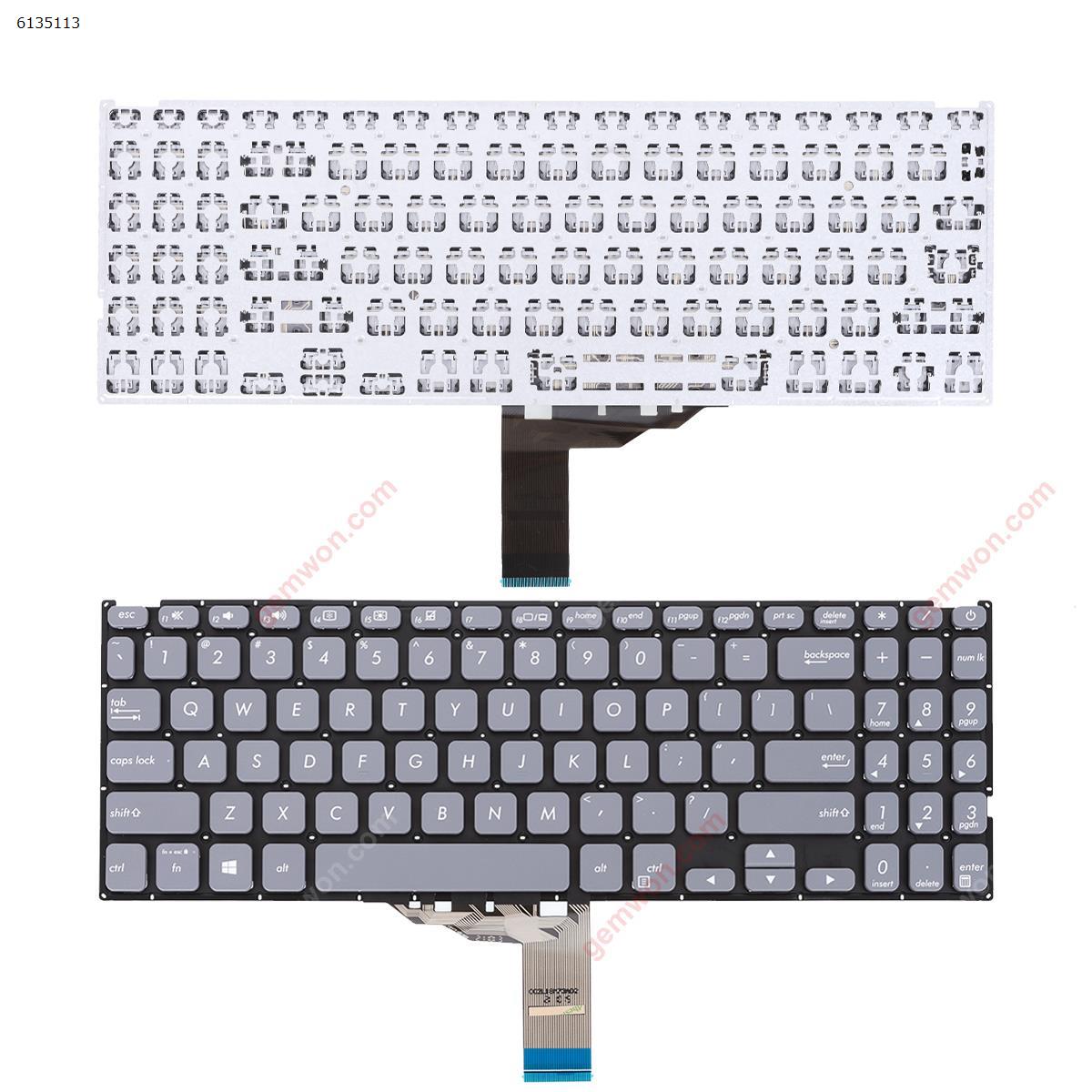 Picture of New Replacement Laptop Keyboard For  Asus X512 GRAY Win8  US Layout