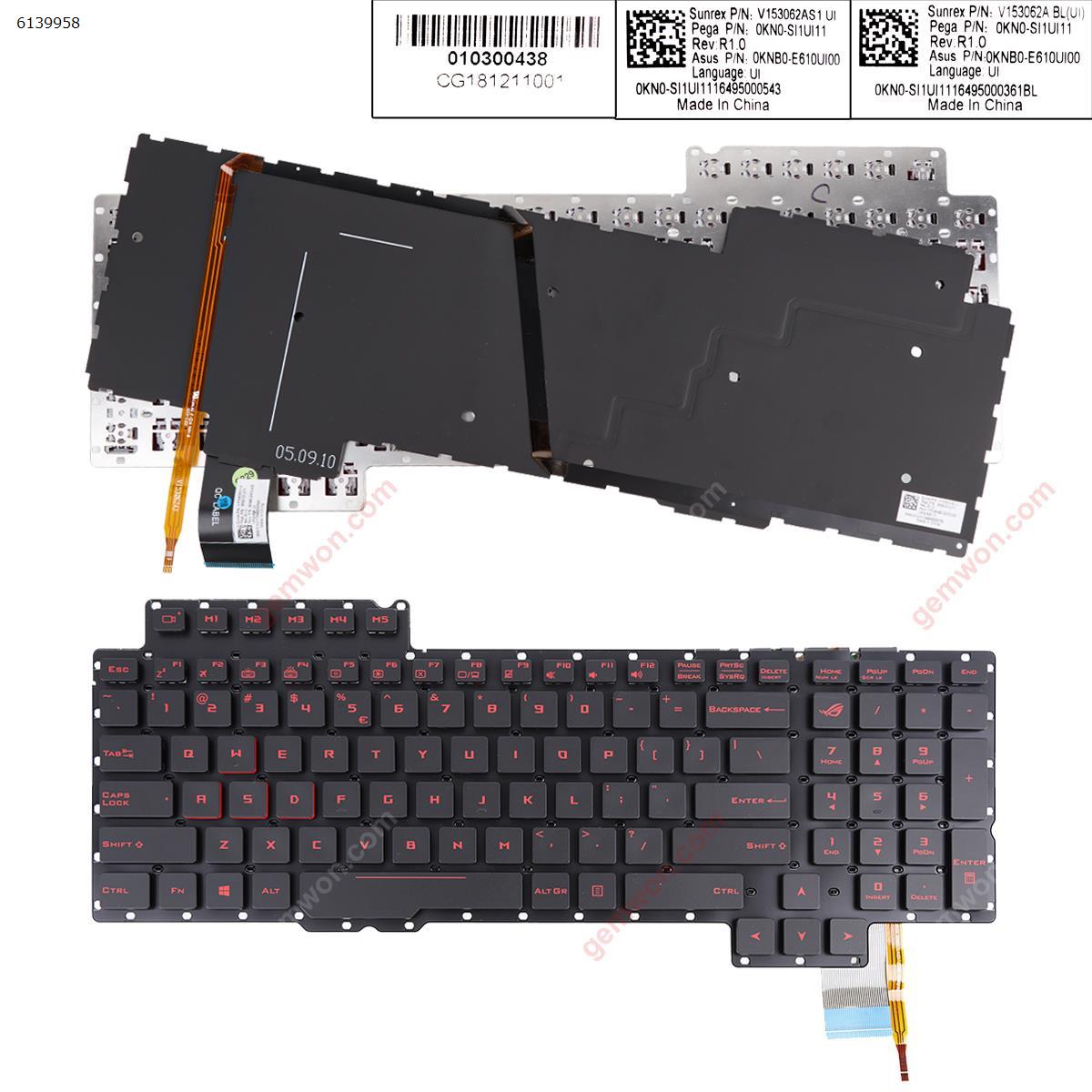 Picture of New Replacement Laptop Keyboard For Asus Rog G752 G752VL G752VM G752VS G752VY G701VI  BLACK Backlit US Layout
