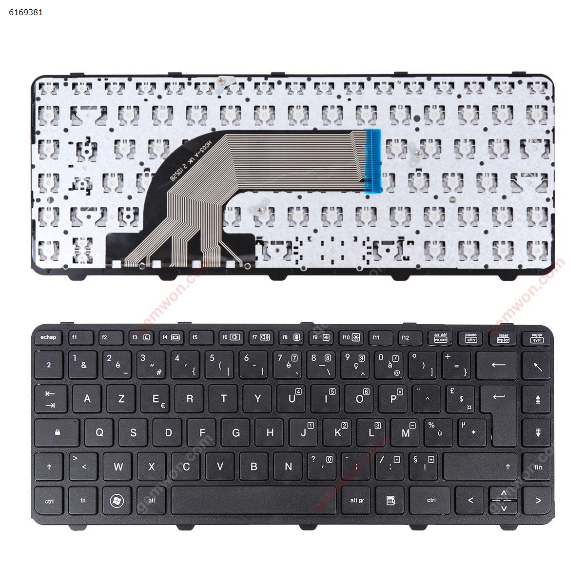 Picture of New Replacement Laptop Keyboard For HP PROBOOK 440 G0 440 G1 445 G1 440 G2 445 G2 430 G2 BLACK FRANE BLACK WIN8 OEM FR Layout