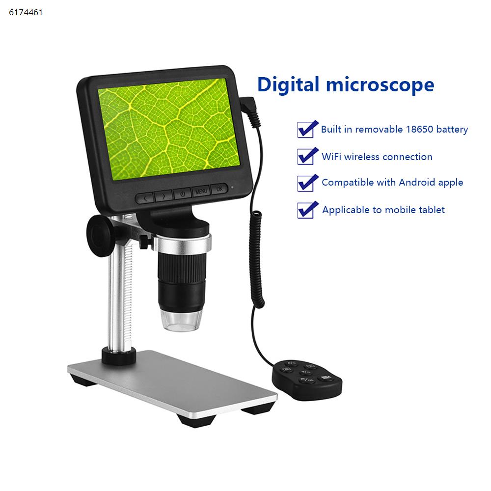 Picture of High-definition 5-inch display screen angle adjustable digital mobile phone microscope supports tablet PC rechargeable MS2 with Z06 metal bracket
