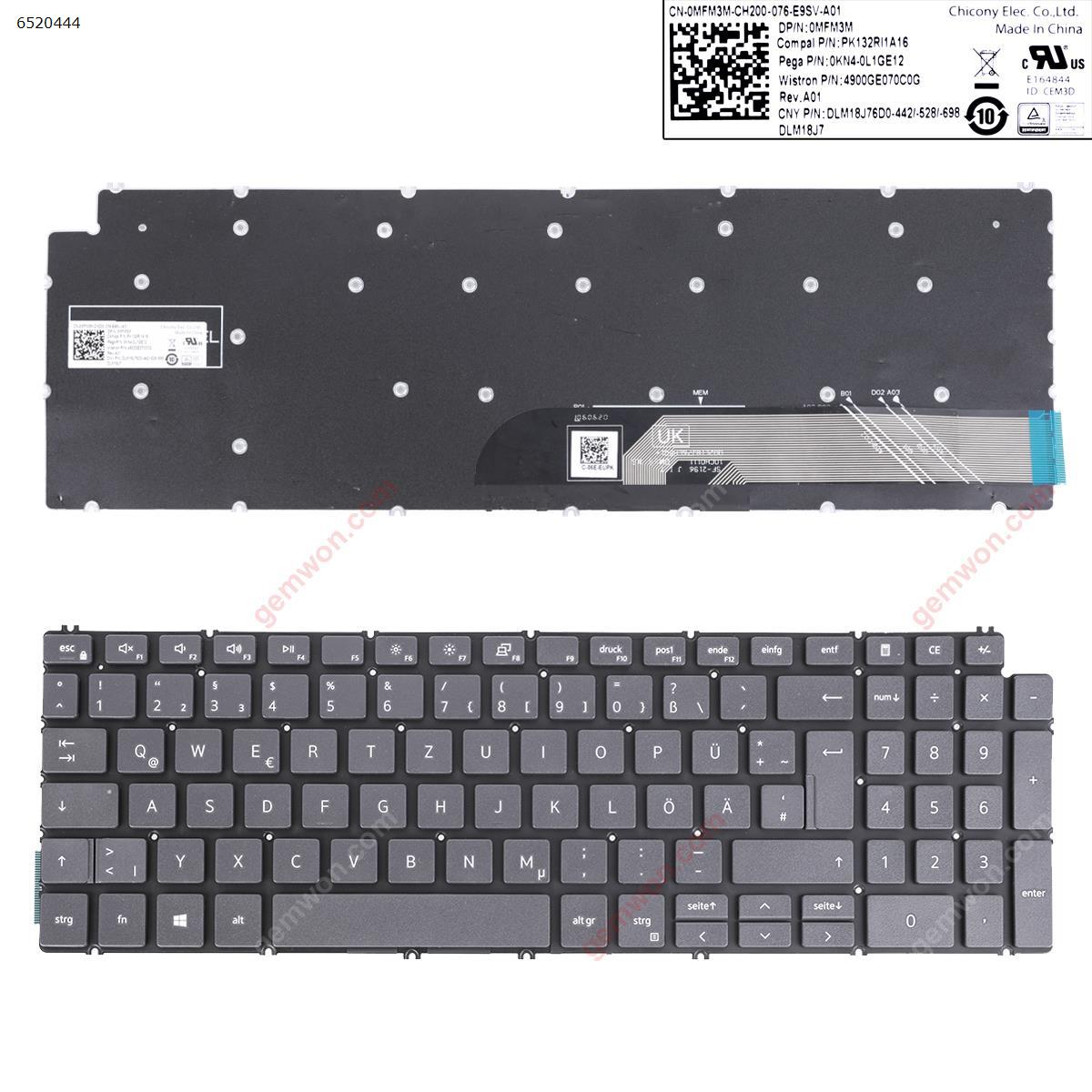 Picture of New Replacement Laptop Keyboard For DELL Inspiron 5491 5582 5591 BLACK (Without Frame,For Win8) GR Layout