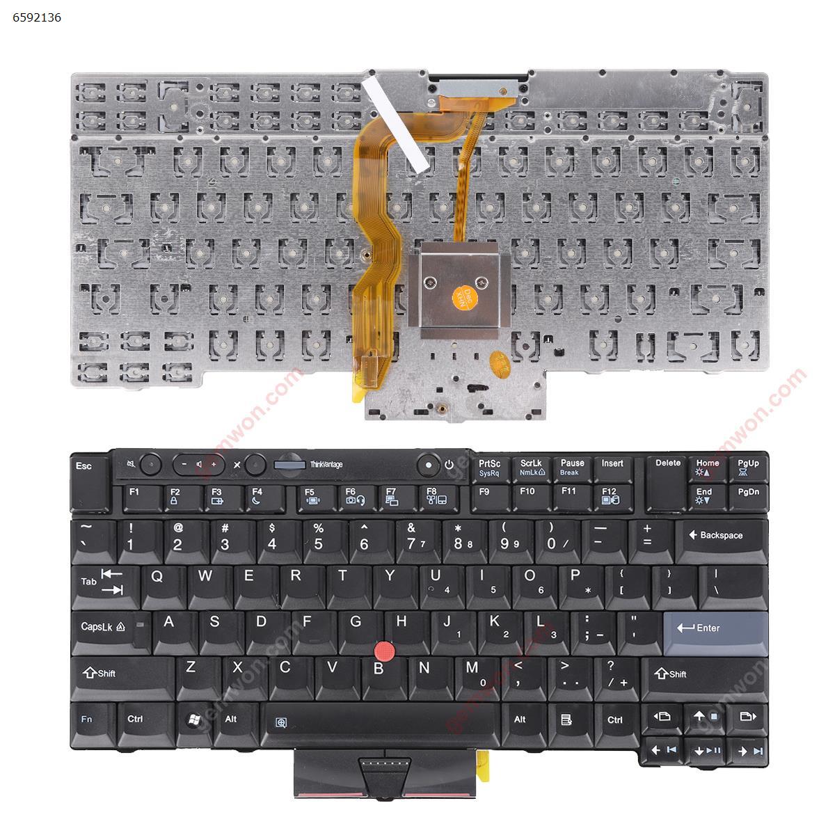 Picture of New Replacement Laptop Keyboard For ThinkPad T400S T410 T410I T410S T420 X220 BLACK （With Point，OEM	) US Layout