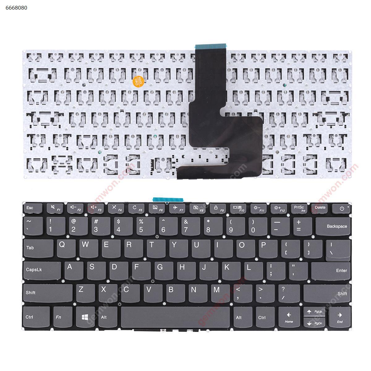 Picture of New Replacement Laptop Keyboard For LENOVO IdeaPad 320-14ISK 320S-14IKB 320S-14IKBR GRAY (Without FRAME,Without Foil WIN8) US Layout