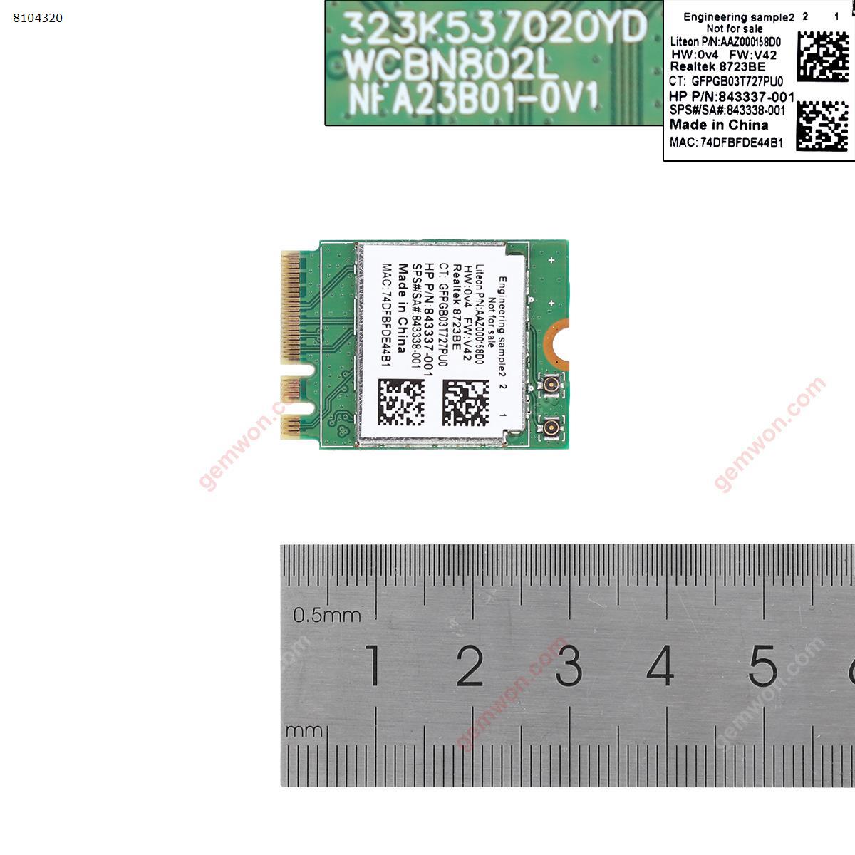 Picture of TARJETA WIFI 802.11B/G/N + BLUETOOTH 4.0 PARA PORTÁTILES DELL ACER ASUS TOSHIBA RTL8723BE