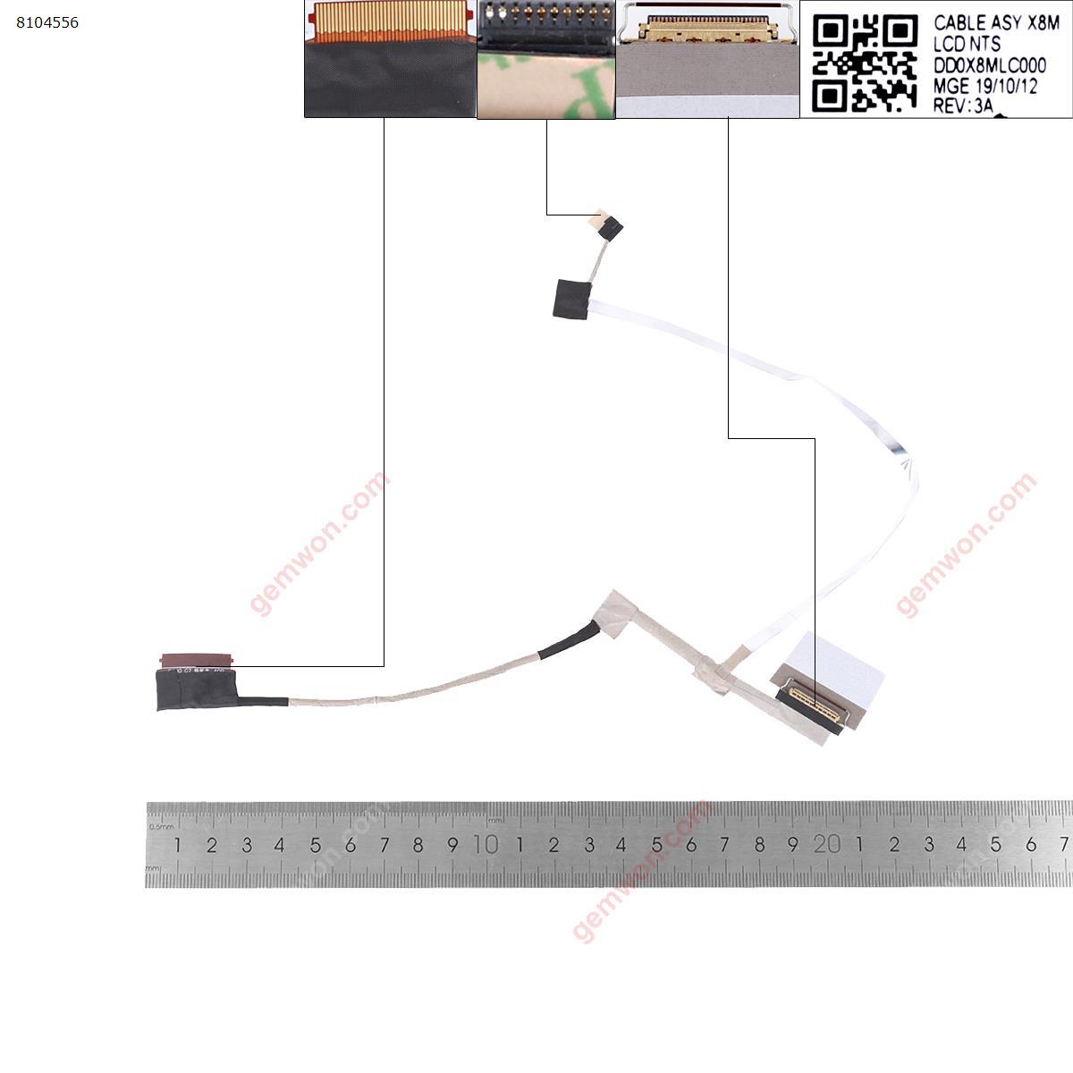 Picture of New LCD Display Screen Cable Replacement  For HP PROBOOK 450 G6 455R G6 455 G6.（Material code：DD0X8MLC000 DD0X8MLC020）